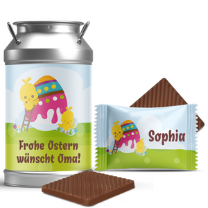 #712 Mini-Schokoladen in der Dose mit eigenem Text
