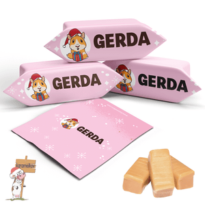#101 Karamellbonbons mit Text