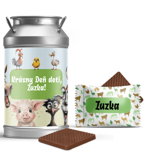 #801 Mini čokoládky v dóze s vlastným textom