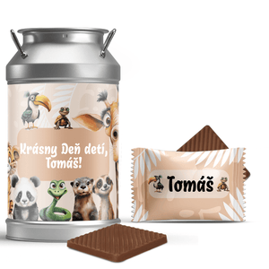 #802 Mini čokoládky v dóze s vlastným textom