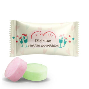 #B233F Bonbons aux fruits personnalises