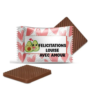 #B24F Mini chocolats personnalises