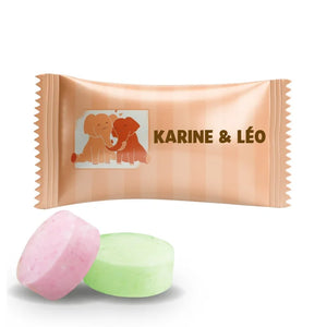 #B250F Bonbons aux fruits personnalises