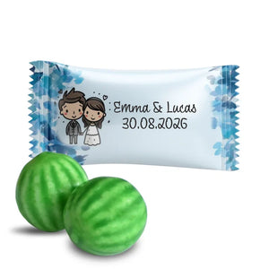 #B444F Chewing-gums de mariage personnalises