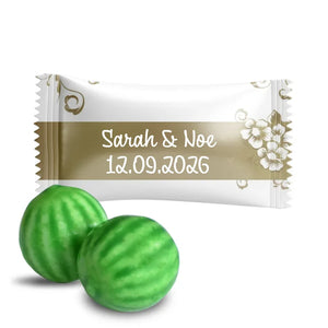 #B448F Chewing-gums de mariage personnalises