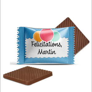 #B5012F Mini chocolats personnalises