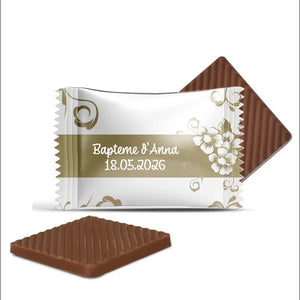 #B5044F Mini chocolats personnalises