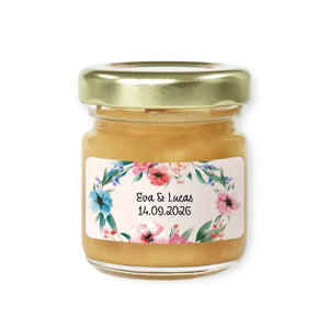 #B75F Pot de miel de mariage personnalise
