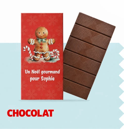 Chocolat de Noël personnalisé