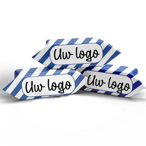 #B4316E Karamelbonbons met logo