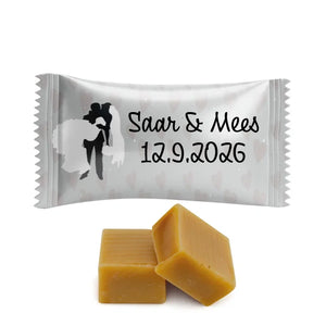 #B154E Karamelbonbons Excellence met eigen tekst