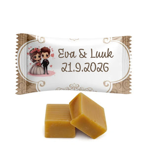 #N168L Karamelbonbons Excellence met eigen tekst