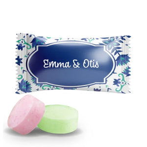 #B221E Fruitbonbons met eigen tekst voor bruiloften