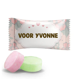 #B236E Fruitbonbons met eigen tekst