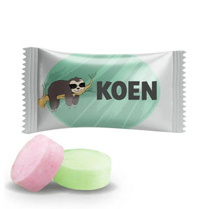 #N237L Fruitbonbons met eigen tekst