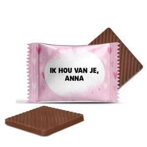 #B25E Mini chocolaatjes met eigen tekst