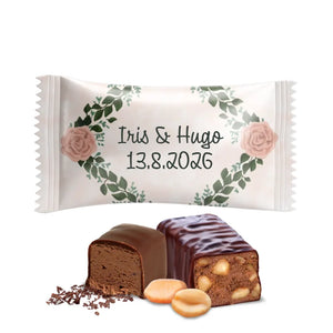#B348E Chocoladebonbons met eigen tekst voor bruiloften