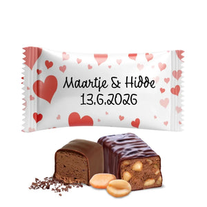 #B349E Chocoladebonbons met eigen tekst voor bruiloften