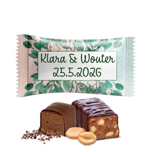#B350E Chocoladebonbons met eigen tekst voor bruiloften