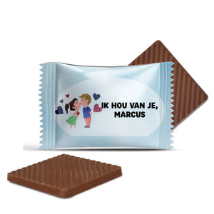 #B37E Mini chocolaatjes met eigen tekst
