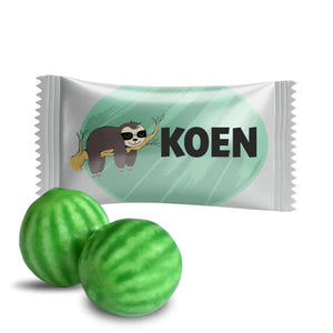#B411E Kauwgom met eigen tekst