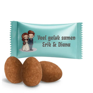 #B465E Amandelen met eigen tekst voor bruiloften