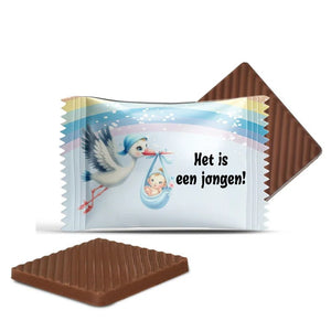 #B5000E Mini chocolaatjes met eigen tekst