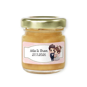 #N76L Honingpotje voor bruiloften 50g (vanaf 20 stuks)
