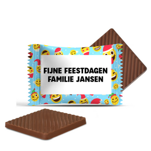 #3438 Mini chocolaatjes met eigen tekst - Nederlands voorbeeld
