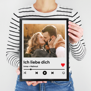 #1035 Bild mit Ihre Foto und Text 30x40 cm