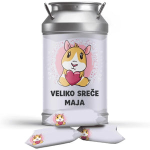 #S103E Karamelni bonboni v pločevinki z lastnim besedilom