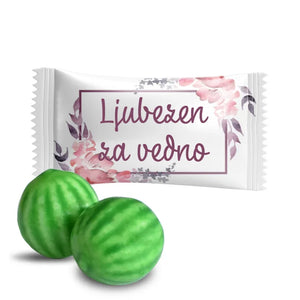 #S609E Žvečilni gumiji z lastnim besedilom za poroko