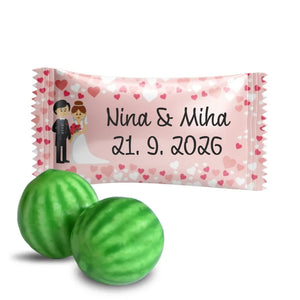 #S613E Žvečilni gumiji z lastnim besedilom za poroko