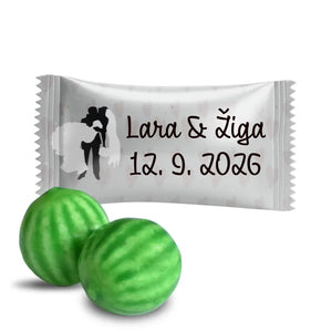 #S615E Žvečilni gumiji z lastnim besedilom za poroko