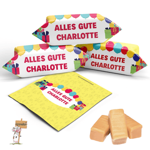 #013 Karamellbonbons mit Text