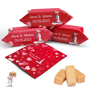 #001 Karamellbonbons mit Text