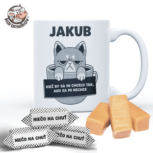 #119 KARAMELKY V HRNČEKU S VLASTNÝM TEXTOM